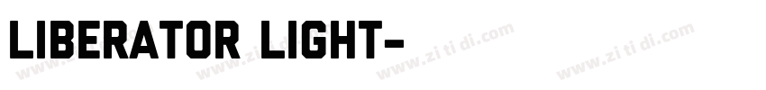 Liberator Light字体转换
